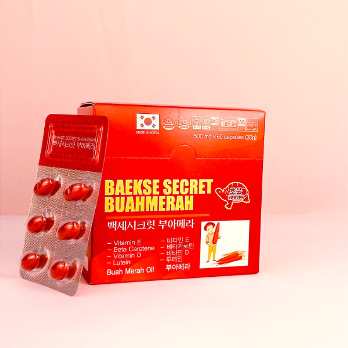 Viên uống tốt cho mắt Baekse Secret Buah Merah
