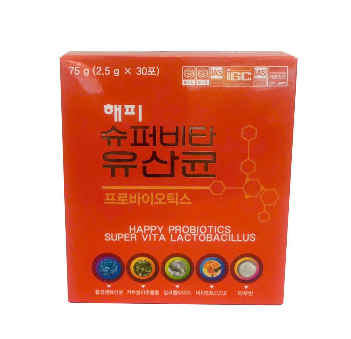 Thực phẩm bổ sung Happy prabiotics super vita lactobacillus